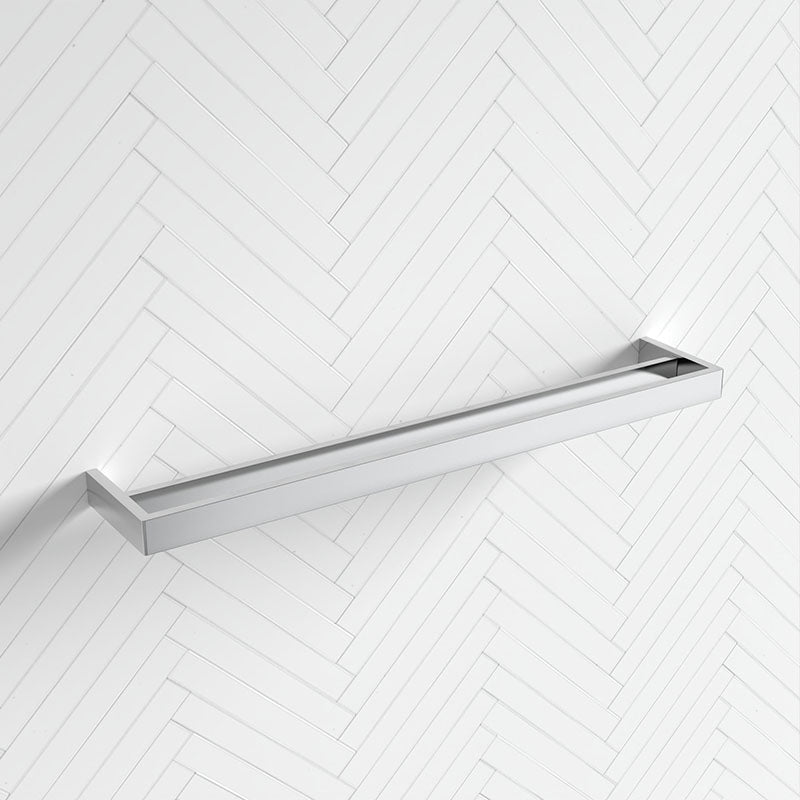Norico Cavallo 600/800mm Square Chrome Double Towel Rail Stainless Steel 304 Rails