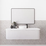 750-1500mm Bergen Wall Hung Vanity MDF Board Fluted Bathroom Cabinet 3 Colours Available