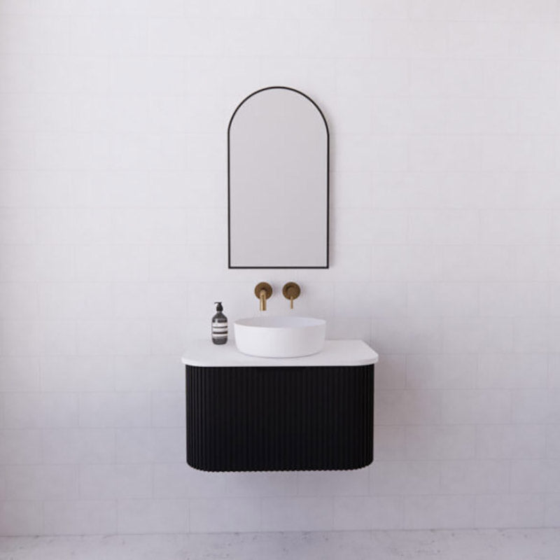 Bergen Wall Hung Vanity MDF Board Fluted Bathroom Cabinet 750mm - 3 Colours