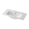 760x370x170mm Ceramic Top for Bathroom Vanity Single Bowl 1 Tap hole 1 Overflow Hole Narrow