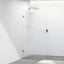 M#1(Gunmetal Grey) 800/900/1000/1100/1200X2100Mm Frameless Curved Corner Shower Screen Single Door