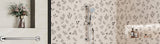 180mm Fienza Kaya Solid Brass Matt Black ,Chrome Plate Round Wall Spout for bathroom