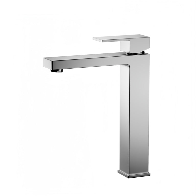 Ottimo Solid Brass Square Chrome Tall Basin Mixer Tap Vanity Tap Bench Top