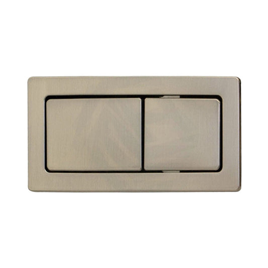 N#1(Nickel) Fienza Square Brushed Nickel Toilet Flush Button Plate for Back To Wall Toilet Suite