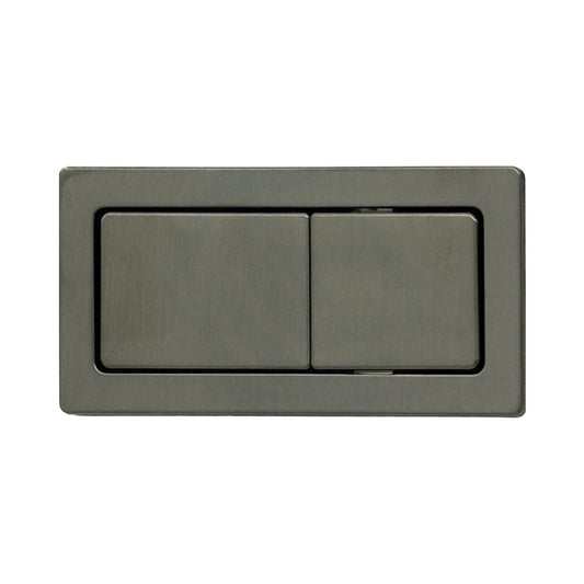 M#1(Gunmetal Grey) Fienza Square Toilet Flush Button Plate for Back To Wall Toilet Suite