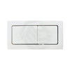 Gloss White Fienza Square Toilet Flush Button Plate for Back To Wall Toilet Suite