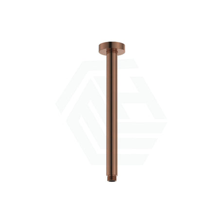 Fienza 300Mm Stainless Steel Round Brushed Copper Ceiling Shower Dropper Arms