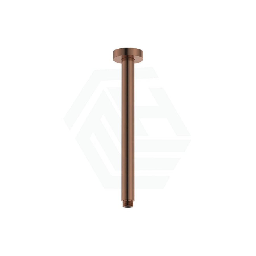 Fienza 300Mm Stainless Steel Round Brushed Copper Ceiling Shower Dropper Arms