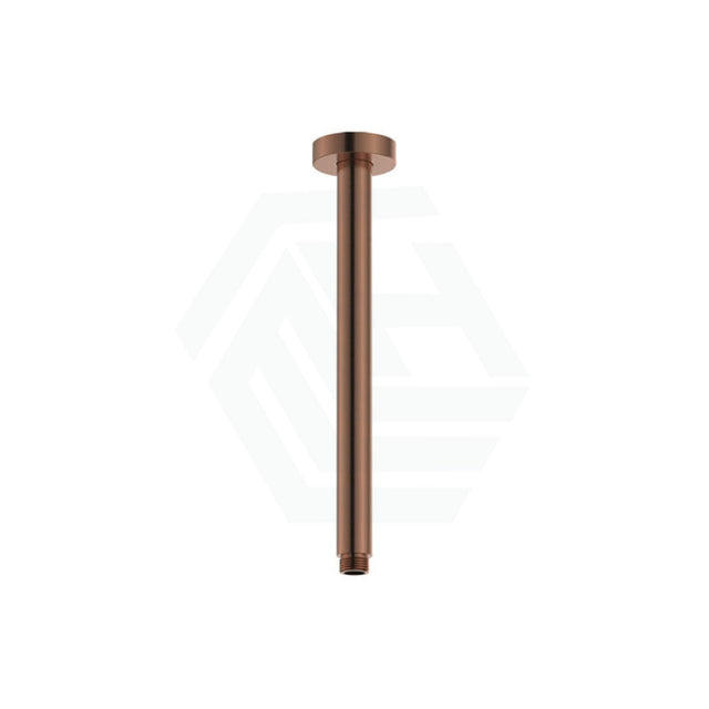 Fienza 300Mm Stainless Steel Round Brushed Copper Ceiling Shower Dropper Arms