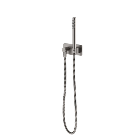 N#1(Nickel) Isabella Brushed Nickel Hand Shower with Soft Square Plate