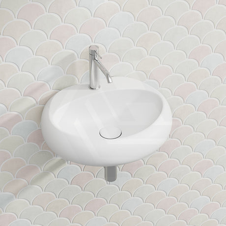 550x425x150mm RAK Cloud Wall Hung Ceramic Basins One Tap Hole In Various Colour