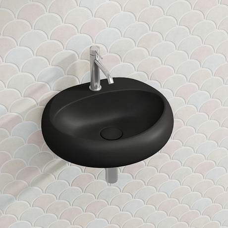 550x425x150mm RAK Cloud Wall Hung Ceramic Basins One Tap Hole In Various Colour