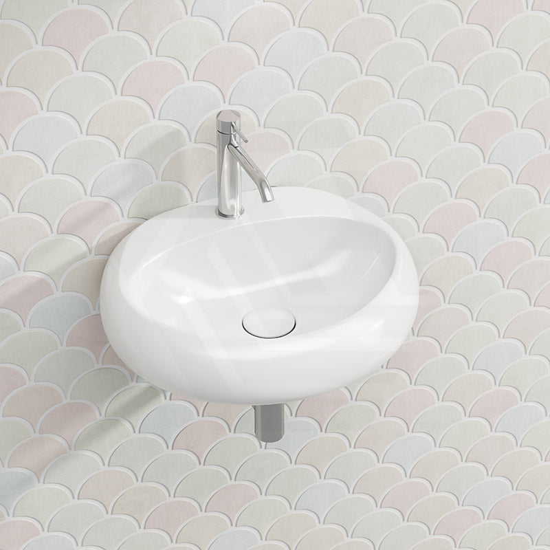 RAK Cloud Wall Hung Ceramic Basins One Tap Hole 550x425x150mm - Variant Colour