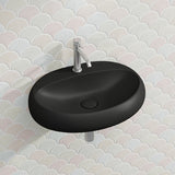 RAK Cloud Ceramic Wall Hung Basin with One Tap Hole 650x425x150mm - Variant Colour