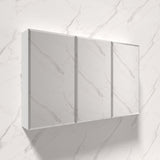 300/600/750/900/1200mm PVC Pencil Edge Gloss White MDF board Mirror Shaving Cabinet With Shelves