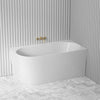 Fienza 1400mm Chloe Bathtub Right Corner Acrylic Gloss White NO Overflow