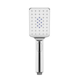 Square 3 Functions Chrome Rainfall Hand Held Shower Head Only Handheld Showers