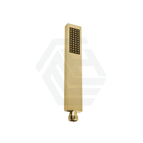 G#1(Gold) Norico Square Brushed Gold Brass Handheld Shower Head Only Showers