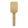 Norico Esperia Abs Square Brushed Yellow Gold 3 Functions Rainfall Hand Held Shower Head Only