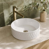 365x365x120mm Aquaperla Round Bathroom Above Counter Basin Ceramic Basin - Colour Available