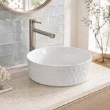 365x365x120mm Aquaperla Round Bathroom Above Counter Basin Ceramic Basin - Colour Available