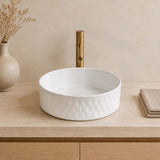365x365x120mm Aquaperla Round Bathroom Above Counter Basin Ceramic Basin - Colour Available