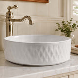 365x365x120mm Aquaperla Round Bathroom Above Counter Basin Ceramic Basin - Colour Available