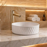 365x365x120mm Aquaperla Round Bathroom Above Counter Basin Ceramic Basin - Colour Available