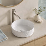 365x365x120mm Aquaperla Round Bathroom Above Counter Basin Ceramic Basin - Colour Available