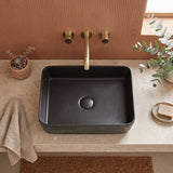 Rectangle Porcelain Above Counter Basin Bathroom Wash Art Basin 470x365x130mm