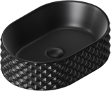 Oval Above Counter Basin Ceramic 450x330x130mm - Various Colour