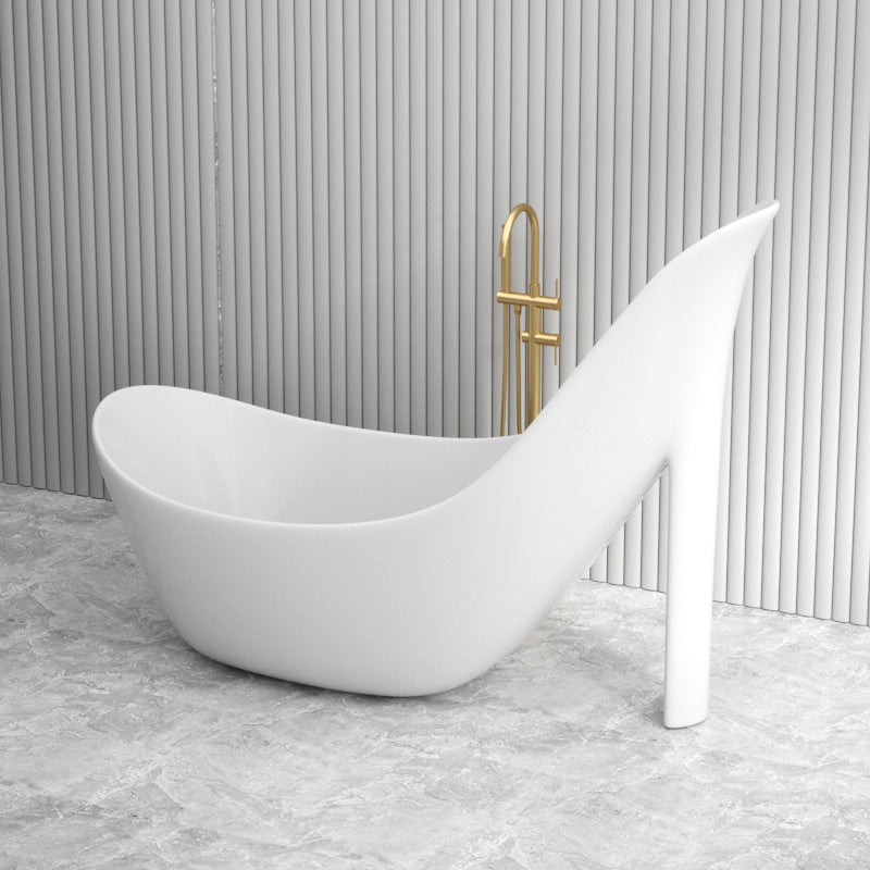 2000x800x1550mm MILA High Heel Bathtub Freestanding Acrylic Gloss White Bathtub NO Overflow