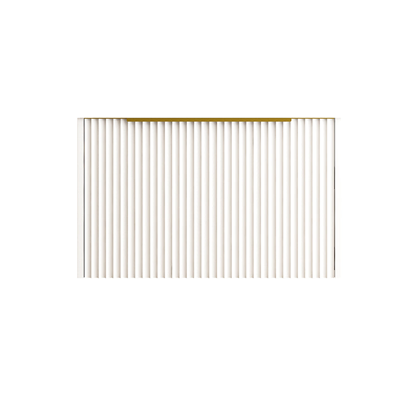 750mm THENA Wall Hung Plywood Vanity Matt White Linear Surface Single Bowl Cabinet ONLY for Bathroom