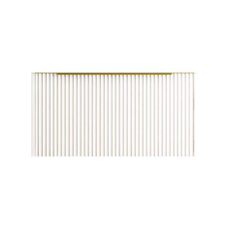 900mm THENA Wall Hung Plywood Vanity Matt White Linear Surface Single Bowl Cabinet ONLY for Bathroom