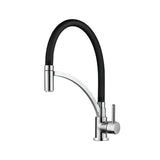 Round Brass Chrome 360° Swivel Kitchen Sink Mixer Tap Pull Down Mixers