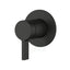 Kohler Components Matt Black Round Plate Shower/Bath Mixer Thin Trim Only - Lever Handle Wall Dress