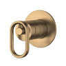 Kohler Components Brushed Brass Round Plate Shower/Bath Mixer Thin Trim Kit Only - Industrial