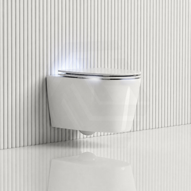 Kohler Grande Vitreous China Rimless Wall Hung Toilet Pan Only 560x370x356mm - Gloss White, Seat Cover Available