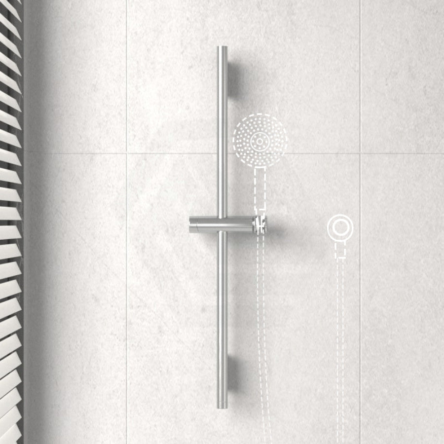 Kohler Statement 816/1016Mm Height Round Chrome Slidebar Shower Rail Only