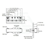 Kohler Moderne Brushed Brass Anthem Recessed Mechanical Thermostatic Control 4 Outlets Trim Plate