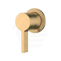 G#1(Gold) Kohler Components Brushed Gold Round Plate Wall Mount Lever Trim Kit Only - Single Handle