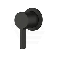 Kohler Components Matt Black Round Plate Wall Mount Lever Trim Kit Only - Single Handle Mixer Dress