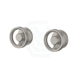 N#3(Nickel) Kohler Components™ Brushed Nickel Wall Mount Industrial Handles With Tube Basin Spout