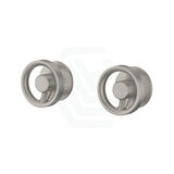 N#3(Nickel) Kohler Components™ Brushed Nickel Wall Mount Industrial Handles With Ribbon Basin