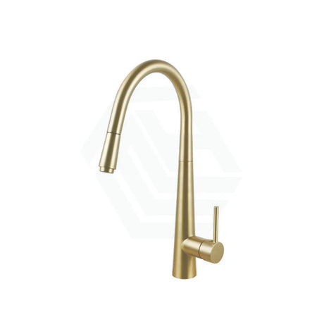 G#1(Gold) Norico Round Brushed Gold 360 Swivel Pull Out Kitchen Sink Mixer Tap Mixers