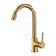 G#1(Gold) Norico Round Brushed Gold Kitchen Sink Mixer Tap 360° Swivel Standard Mixers