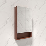 600/750/900/1200/1500mm Lukka Clark Plywood Wall Hung Mirror Shaving Cabinet Mocha Oak Matte/Sandy Oak Matte