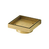 G#2(Gold) 115x115mm Brass Matt Gold Smart Tile Insert Floor Waste 88mm Outlet