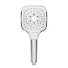 Linkware Square Self Cleaning Hand Shower 3 Functions Chrome-White