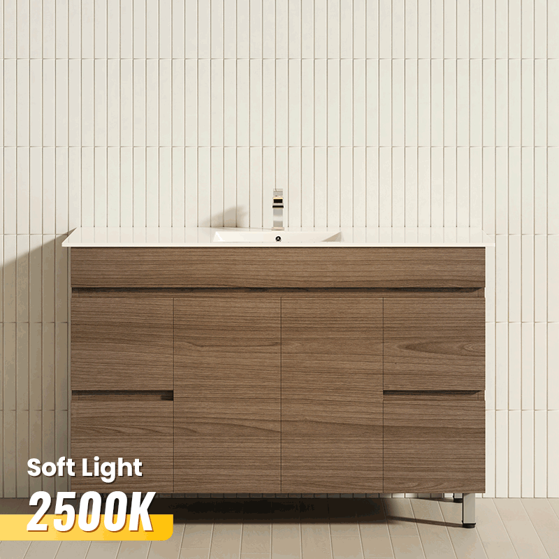 MCH 2-Door 4-Drawer 1200/1500/1800mm Multi-Colour Freestanding Legs Bathroom Vanity